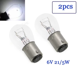 2X Brake Stop Rear Tail Light Bulb 6V 21/5W Auto Rear Tail Lamp Reverse Light For Motorcycle 122-84514-00 122-84514-30