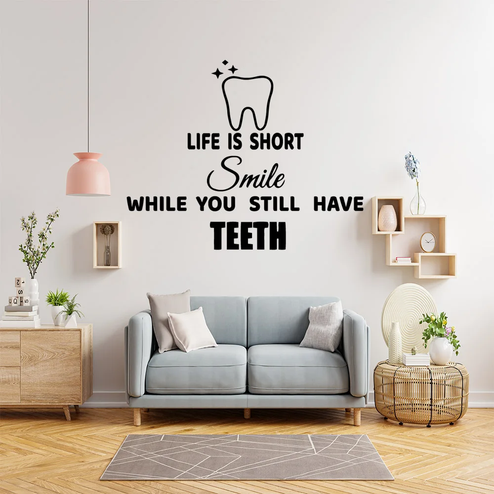 1PC Romantic Dentist Wall Sticker Home Decor Decoration For Home Decor Decoration Accessories Murals