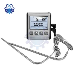 TP700/TP710 Electronic Barbecue Thermometer With Timer Instant Read Wired Digital For Meat Food Grill BBQ Cooking Kitchen Probe