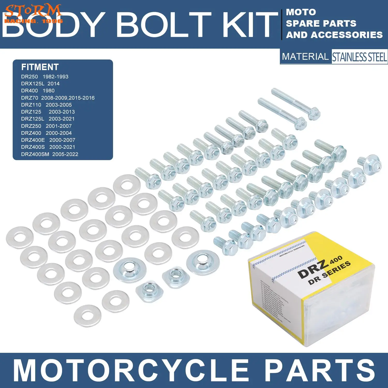 Motorcycle Fairing Bolt Kit For SUZUKUI DRZ400 400E 400S 400SM RM RMZ 85