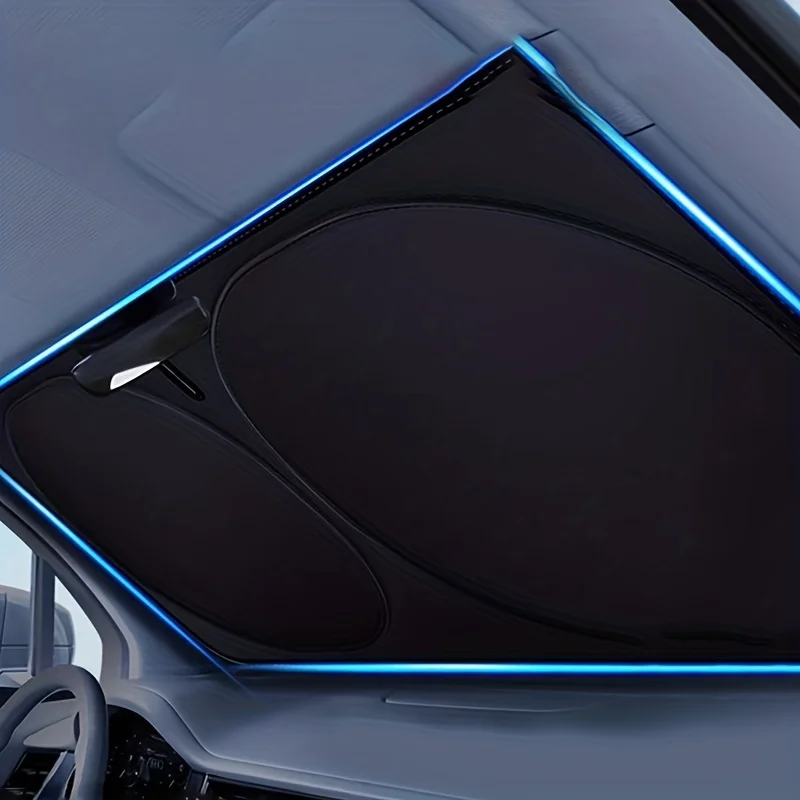 Car Baffle Sunshade Interior Window Cover Windshield Visor Protector Windscreen Folding UV Protection Curtain Styling Sun Shade