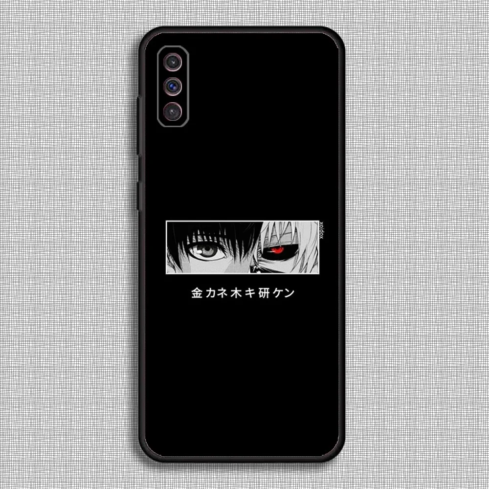 Anime Ken Kaneki Phone Case For Samsung S23,23,22,30,21,10,9,Note20 Ultra,Lite,Ultra,5G,Plus,FE,Black Soft Case