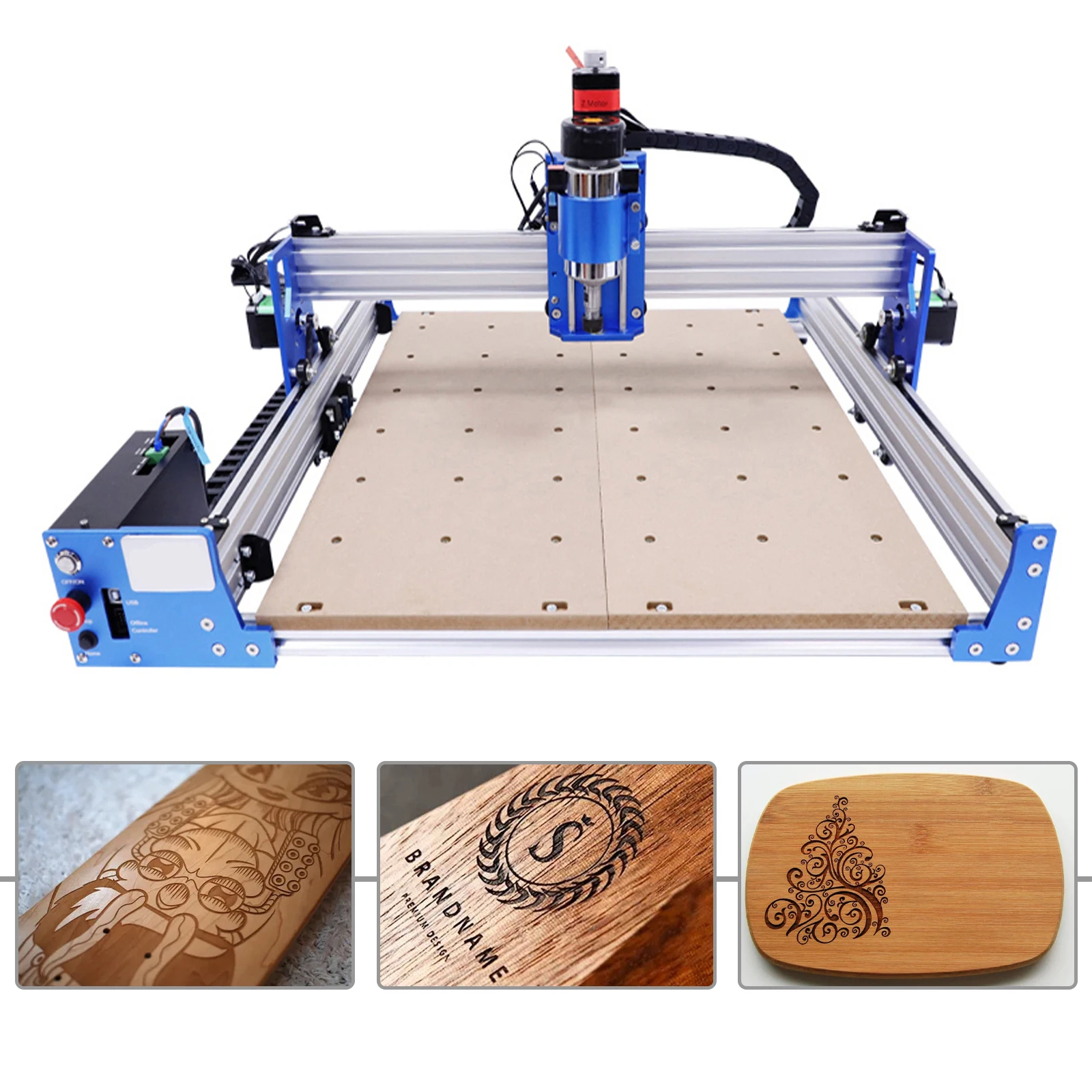 CNC Pro Milling Machine Kit, máquina de gravura, máquina router, USB, 4040, 100W