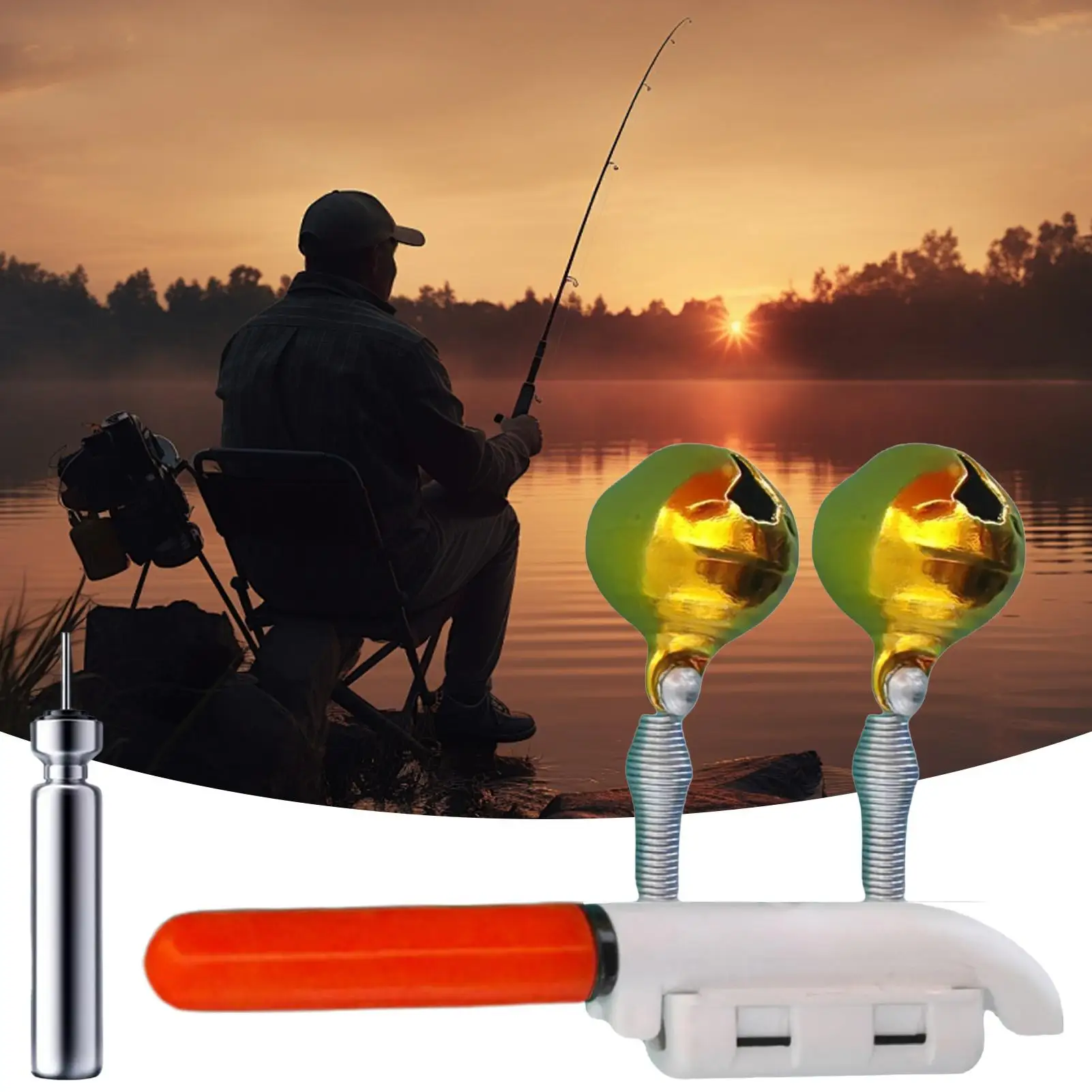 Waterproof Clip-on Fishing Rod Light Rechargeable Rod Tip Lamp Stable Night Fishing Finder Light for Anglers Beginners Fishing