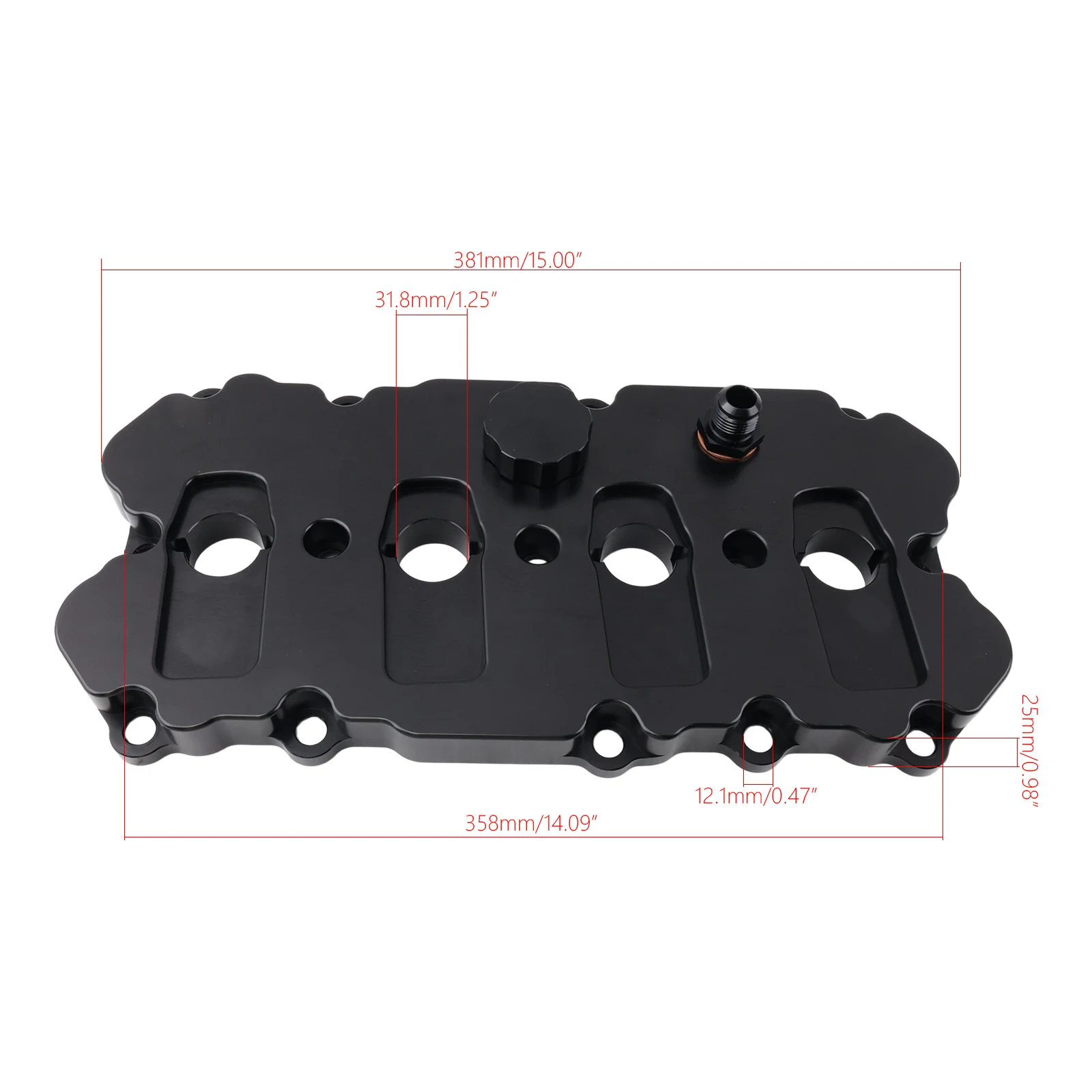 Factory Supply EA113 Billet Valve Cover for VW GTI(MK5) Golf R (MK6) for Audi A3 S3 A4 A6 TT TTS 2.0 TFSI Engines - view 6