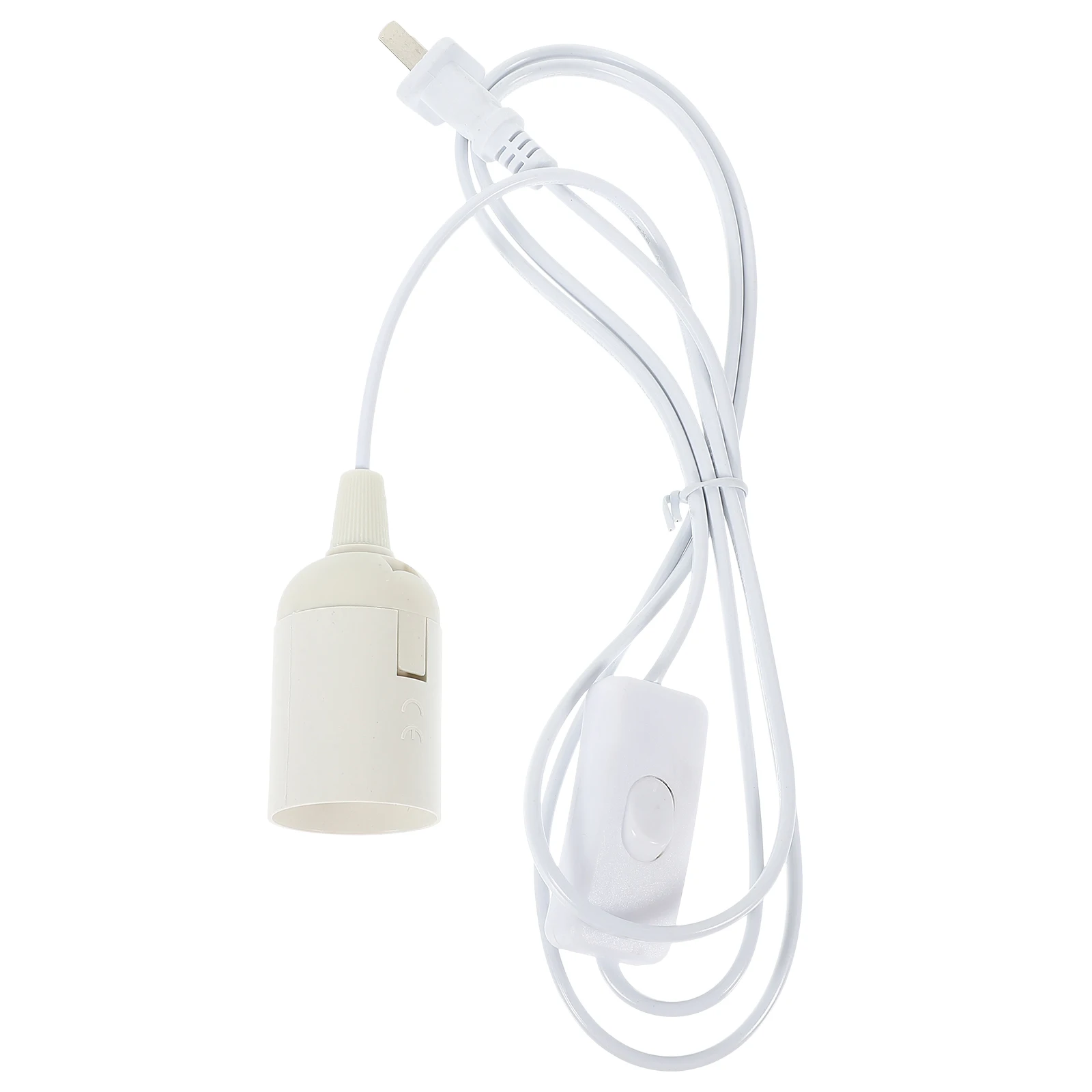 

1pcs Adjustable In Light 1.8M Us Plug Pendant Lamp Cord Plastic Hanging Socket Lamp Accessories Light Bulb Socket Plug In Cord