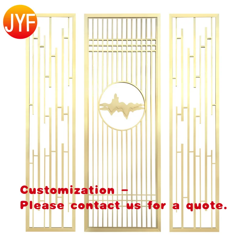 custom.ZZ9915 Popular Designed Aluminium Partition Stainless Steel Laser Cut Garden Screens Room Dividers
