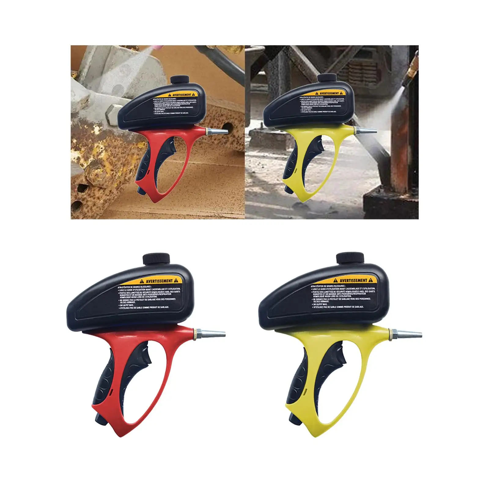 

Sand Blasting Sprayer Rust Remover Sand Removal Blasting, Professional, Air Blasting Lightweight for Metal Glass Etching