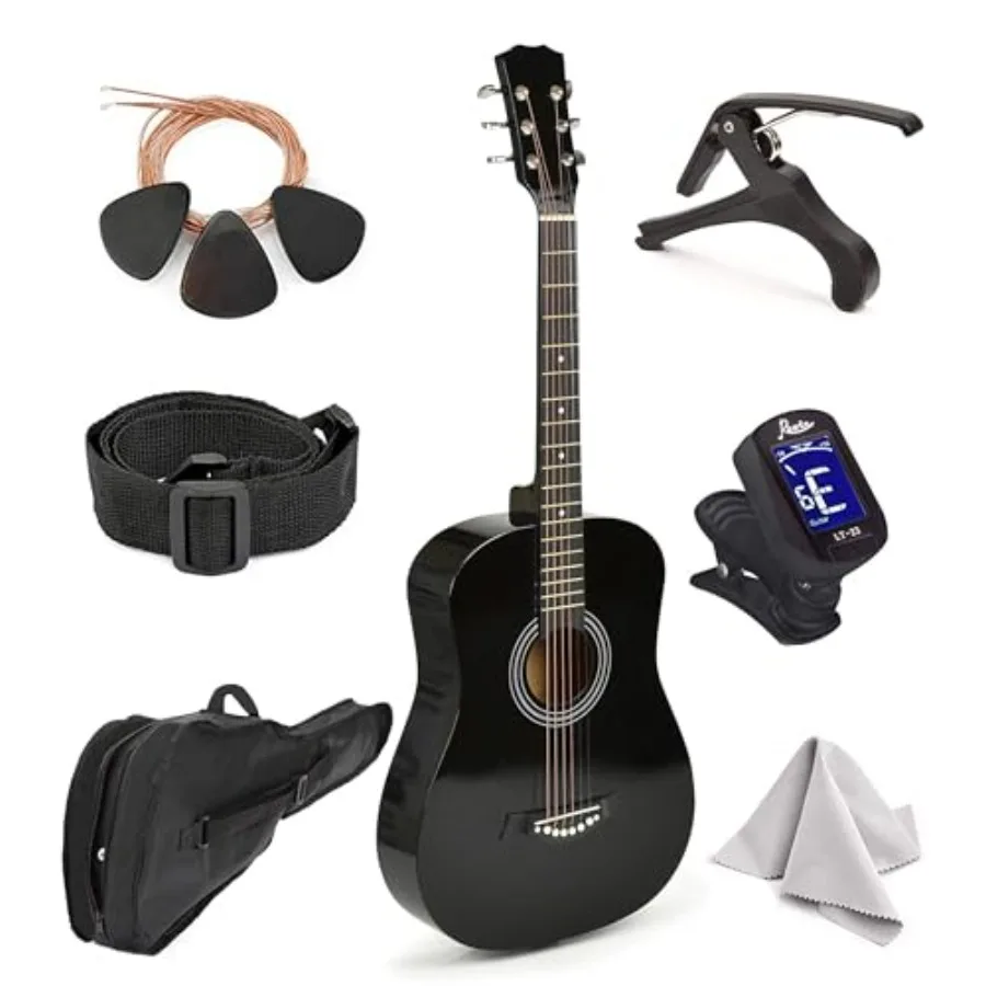 

Acoustic Guitar For:30 Beginner Guitar for Learners, Spruce Top with Natural Finish, Lightweight Design Complete Starter Kit In