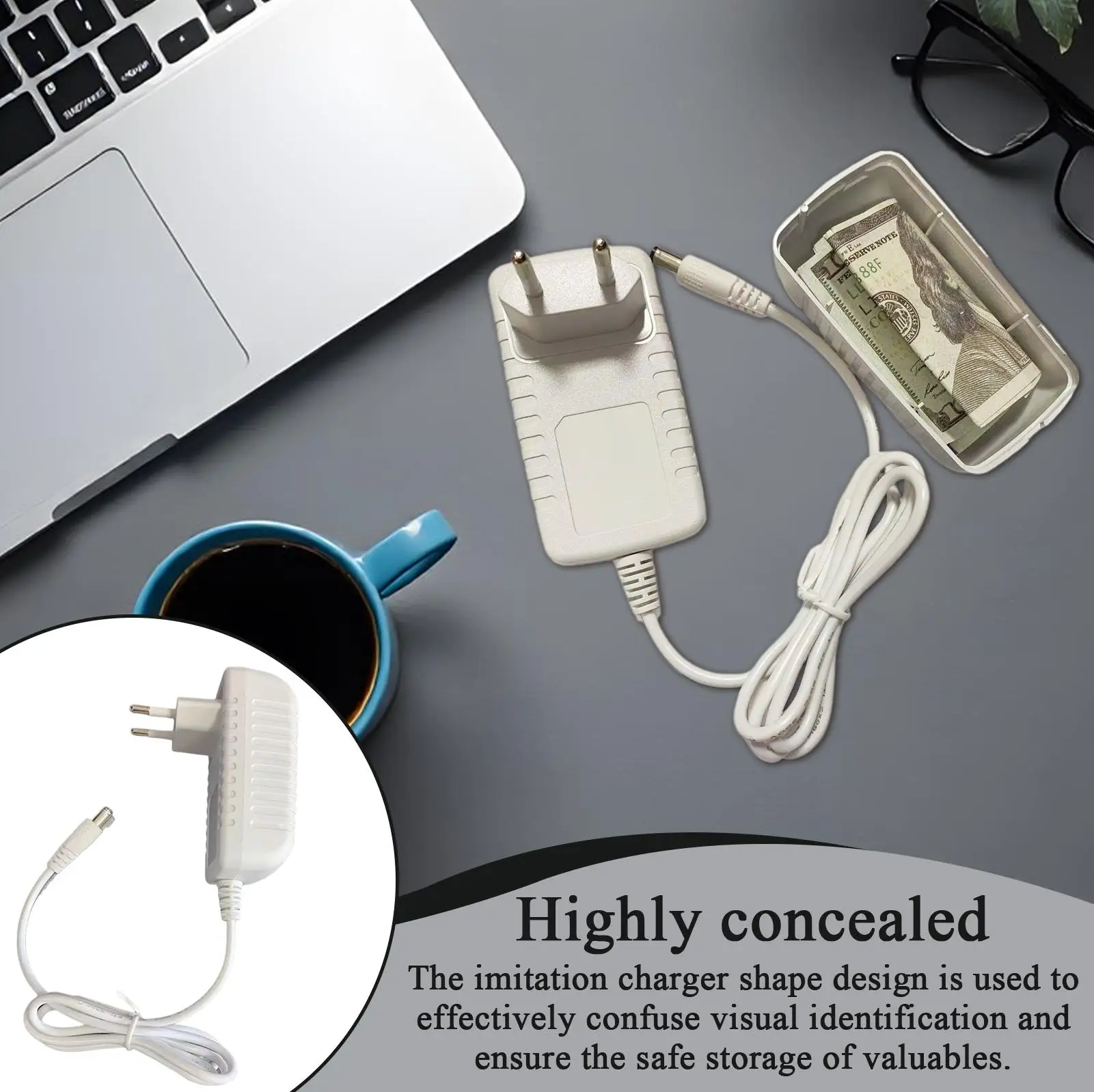 

Секретные скрывающие контейнеры, укрыватель денег для путешествий, имитация зарядного устройства, противоугонная копилка для ювелирных изделий, кошелек для денег, ценные вещи