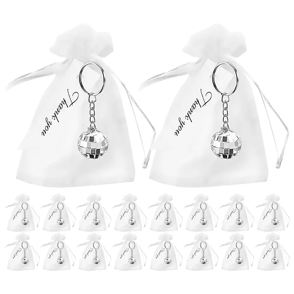 

1Set Disco Ball Keychain Exquisite Pendant Multi-Function Decorative Accessory Ideal Birthday Wedding Holiday Events