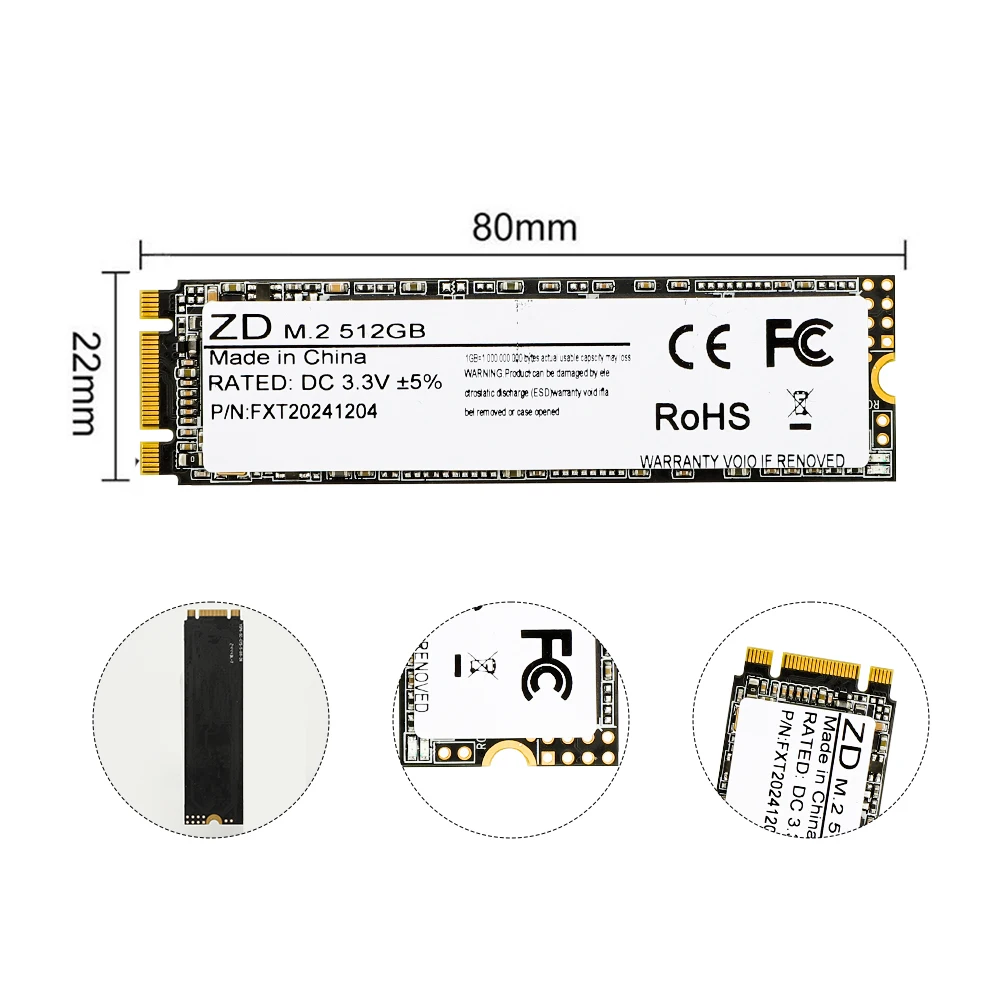 M2 SATAIII NGFF SATA Hard Disk 550MB/s Internal TLC Solid State Drive 128G 256G 512G 1TB 2280mm B & M Key SSD for Desktop Laptop