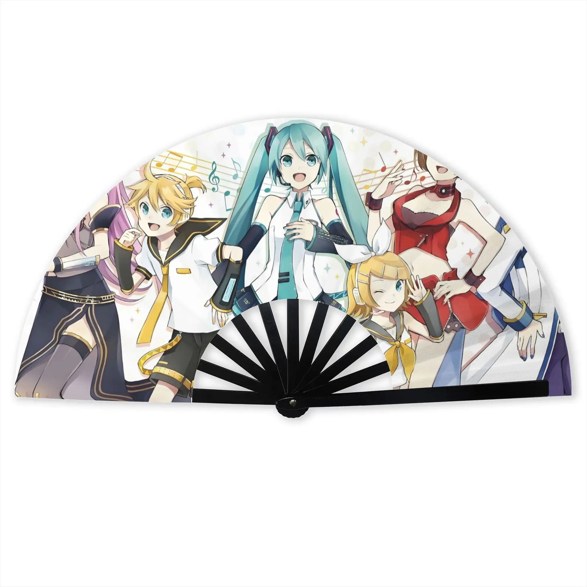 leque-dobravel-duravel-hatsune-miku-vocaloid-utaite-brinde-promocional-para-festas-danca-e-eventos-pacote-a-granel-exclusivo