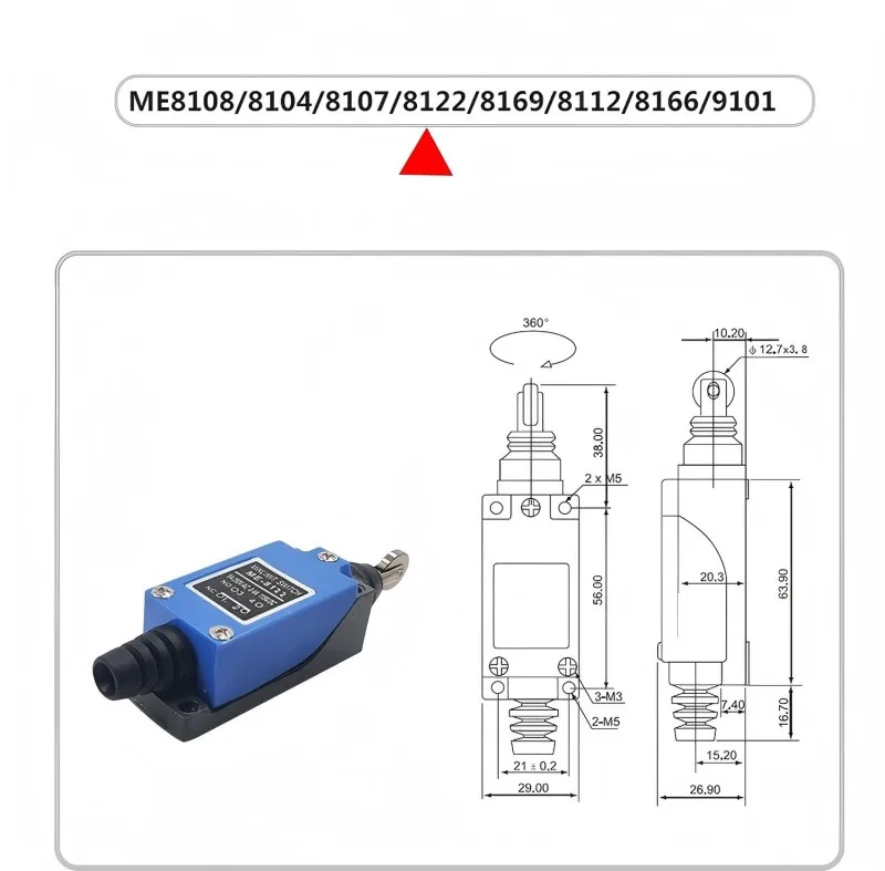Endschalter ME-8108, ME-8104, ME-8111, ME8112, ME9101 und ME8167 – Detail 6