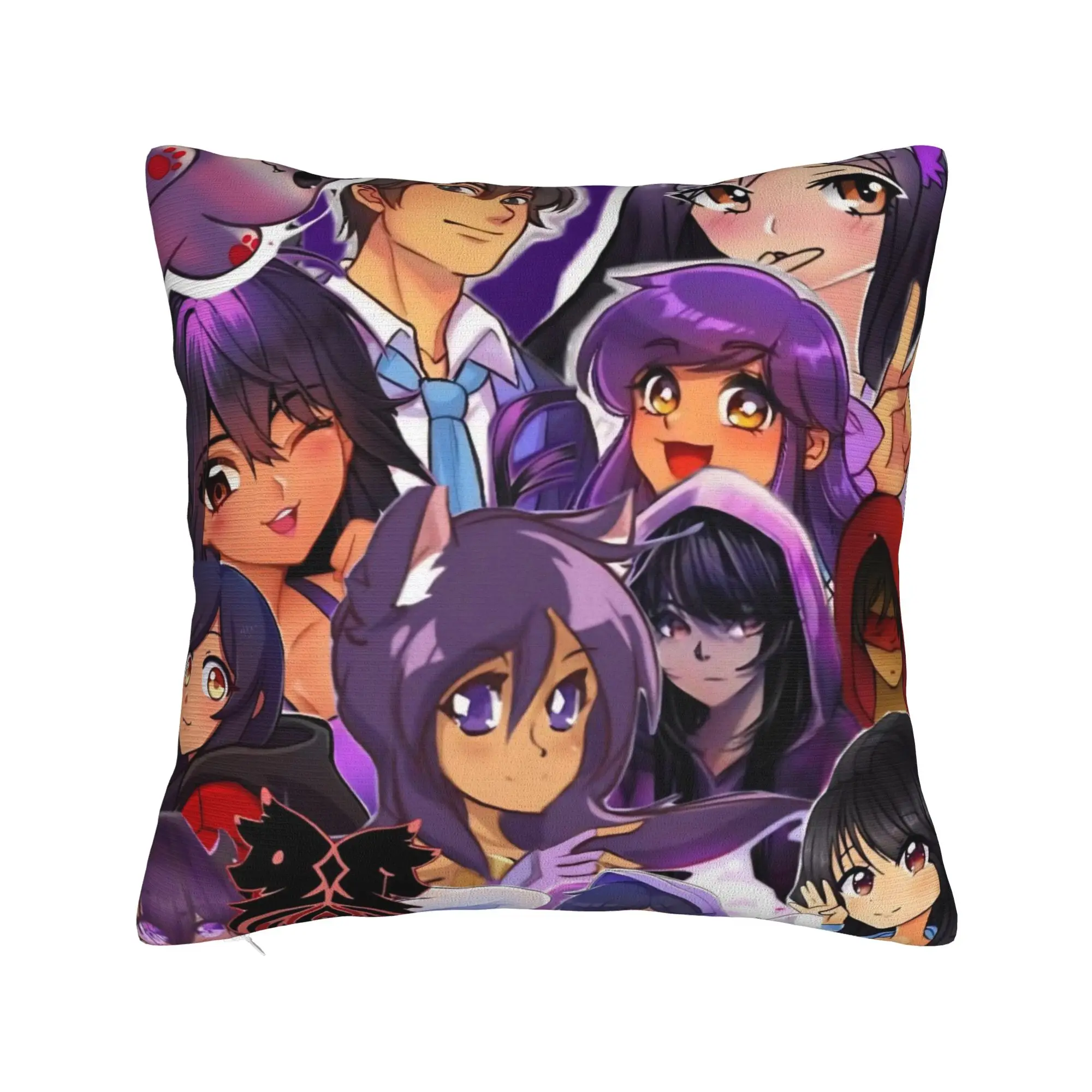 A-Aphmau Cartoon Pillow Cover Stuff Soft Cushion Cover Decorative  Throw Pillow Case Cover Home Multiple Sizes