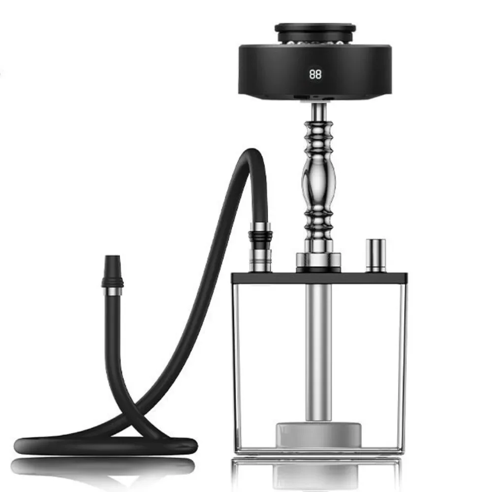 New Upgraded Shisha Electronic Hookahs Bowl LED Rechargeable Electric Hookah Custom Logo Anti-scalding Electronic Hookah Set