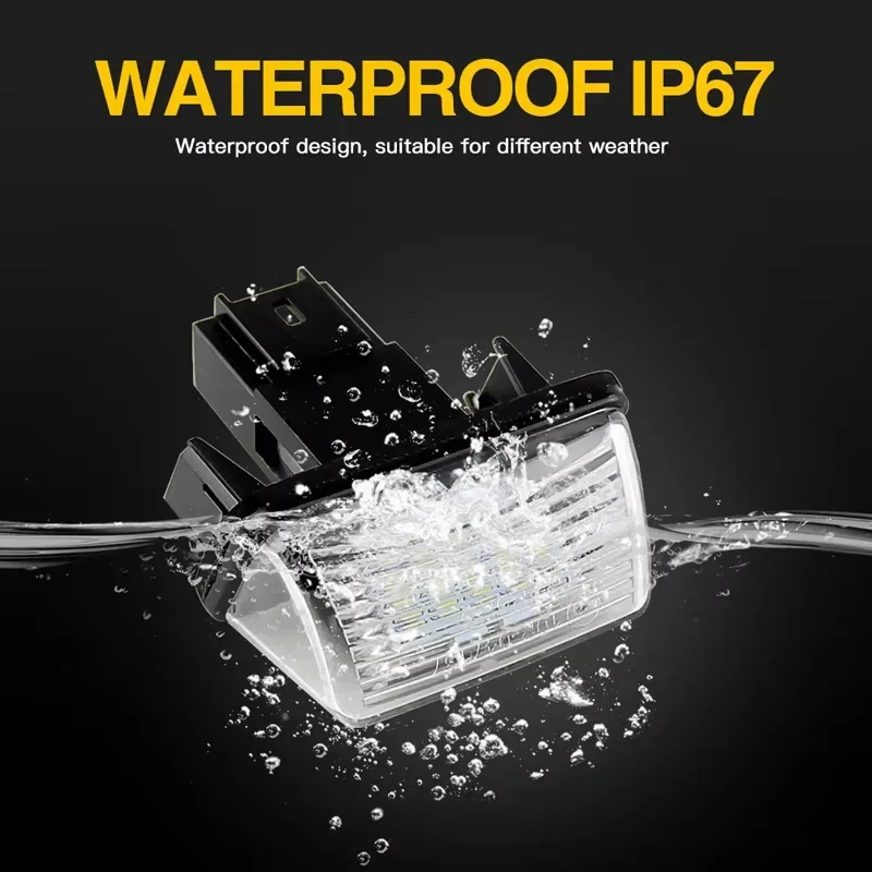 1/2 قطعة سيارة LED رقم الترخيص لوحة ضوء لسيتروين C3 C4 C5 بيرلينجو ساكسو كسارا بيكاسو لبيجو 206 207 306 307 308 5008