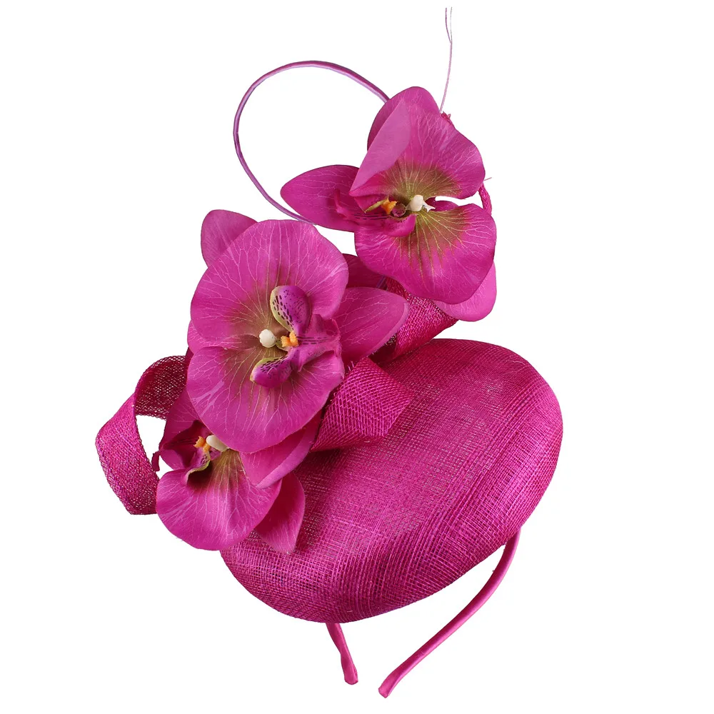 

Linen Fascinators Hat Women Ladies Wedding Small Hair Top Hats with Clip Elegant Bridal Headwear Hair Accessories