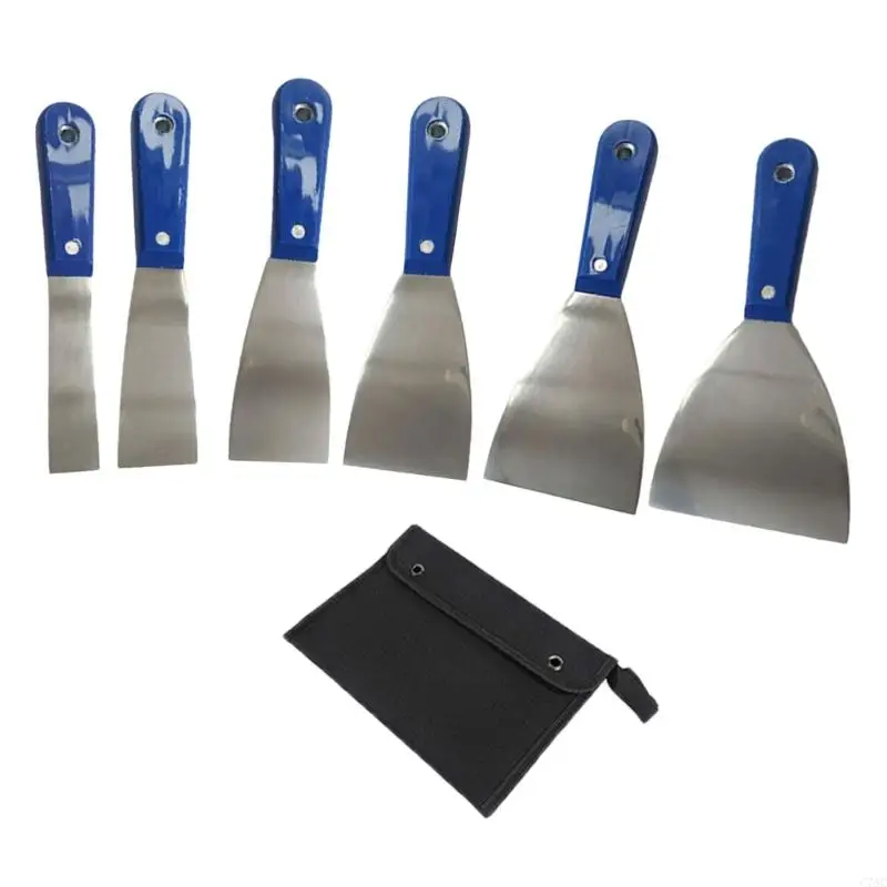 4/7pcs Putty Cutter Paint Scraper Stainless Steel Wall Paint Plaster Shovel C7AC