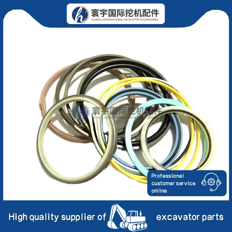 

E320b/c/d Комплект сальников цилиндра стрелы Комплект сальников ковшового цилиндра Ремонтные комплекты сальников гидравлического цилиндра Запчасти для машин