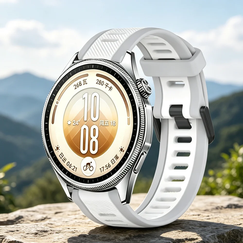 18mm 20mm 22mm Sports Silicone Strap for Huawei Watch GT7 Pro GT6 Pro GT7 GT6-5-4 46mm Bracelet for Huawei Watch GT7-6-5-4 41mm view 3