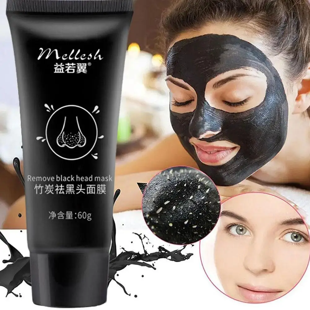 

Bamboo Charcoal Facial Mask Blackhead Removing Facial Mask 60g Dirt Removing Cleaning Pore Layer Cleaning Skin Care Facial Mask