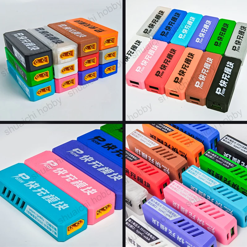 1PCS Full Protocol 65W Step-down Fast Charging Module 6-35V XT60 Input Type-C USB-A Dual Port Output for AVATA Mobile Phone