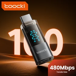 Toocki 100W USB C Adapter Type C to Type-C Digital Display Adapter OTG Connector For iPhone 15 Samsung S23 USB C OTG Connector