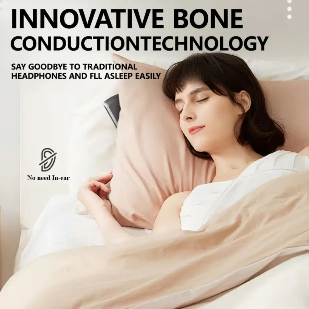 Sleep Aid White Noise Bluetooth Speaker Timing off Improve Sleep Bone Conduction Soundbar Portable LED Display