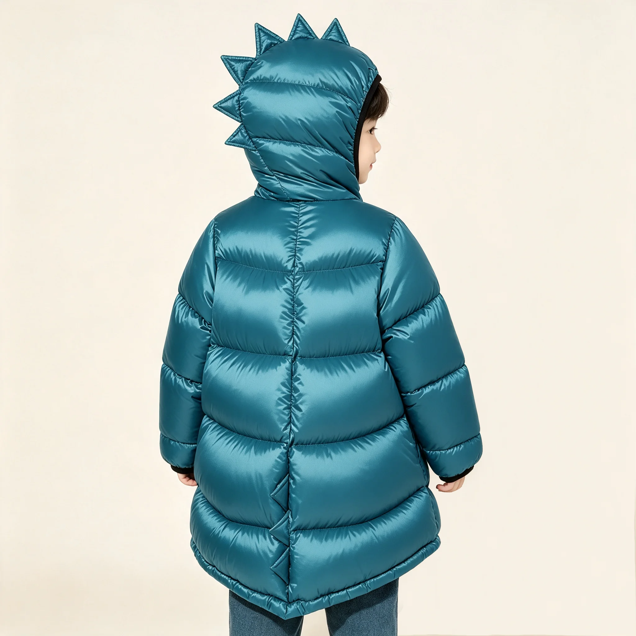 Dinosaurier Kinder Parka Daunenmantel Jacke winddicht wasserdicht verdicken Kinder warme Daunen Schneeanzug Kleinkind Mädchen Jungen Parkas Oberbekleidung