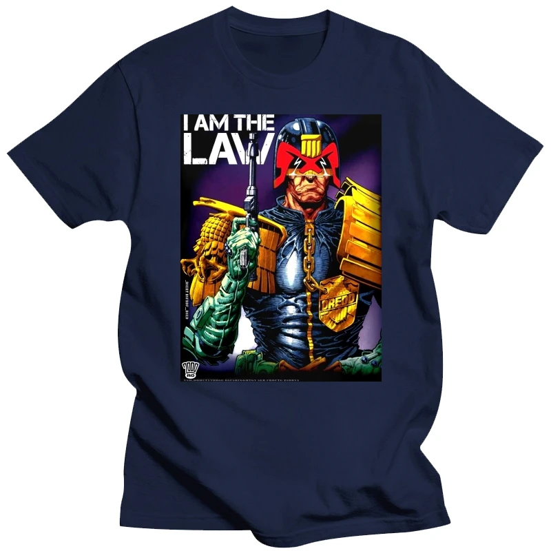 JUDGE DREDD - I Am The Law (2000AD) T-shirt - NEW - SMALL ONLY