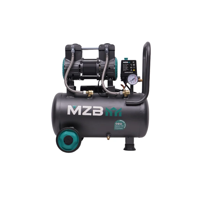 Vendite in fabbrica Piccolo compressore d'aria silenzioso portatile 550W 1100W 24L 9L senza olio
