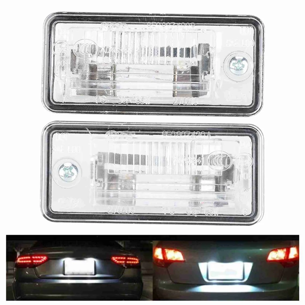 Durable Direct Fit License Plate Light Easy Install Replacement Vehicle Plate Bulb Car Number Light For Audi A4