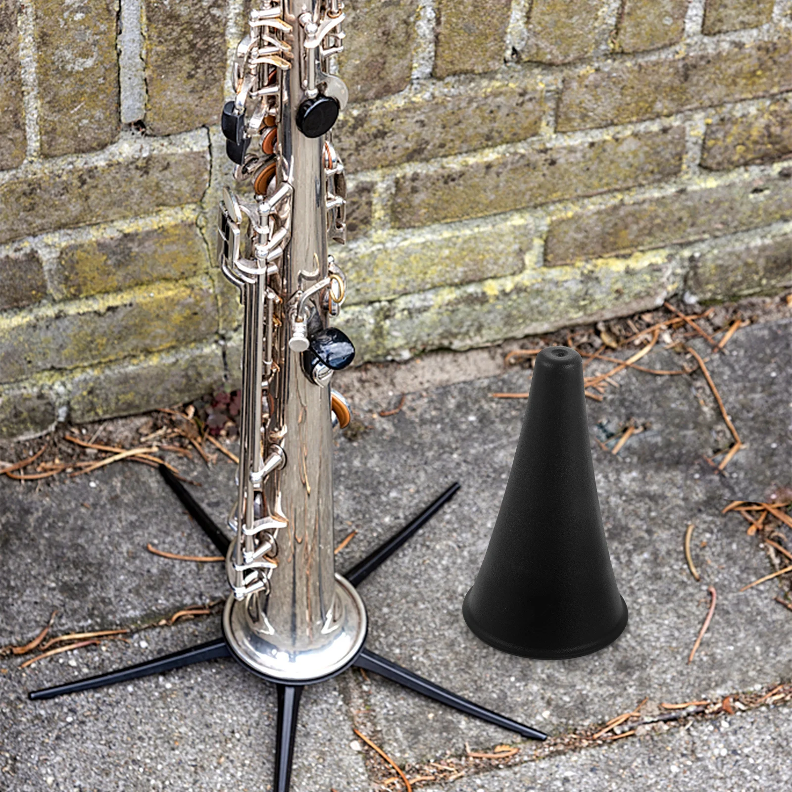 

Durable Clarinet Stand Five-Legged Foldable Metal Holder ABS Material Stable Base Easy Storage Portable Wind Instrument