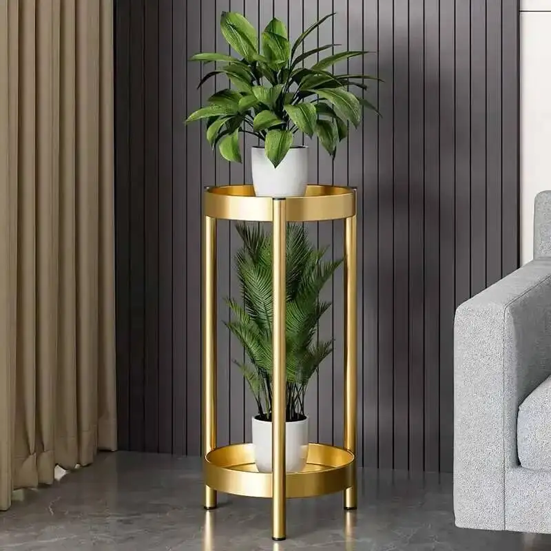 

Luxury Designer Aesthetics Flower Light Rack Living Room Trendy Plant Display Shelf Wedding Decorations Muebles Home Furniture