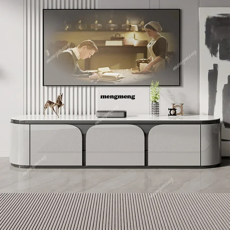 Floor Luxury Modern Tv Cabinet Wood Storage Sideboard Monitor Stand Cabinet Living Room Meuble Tv