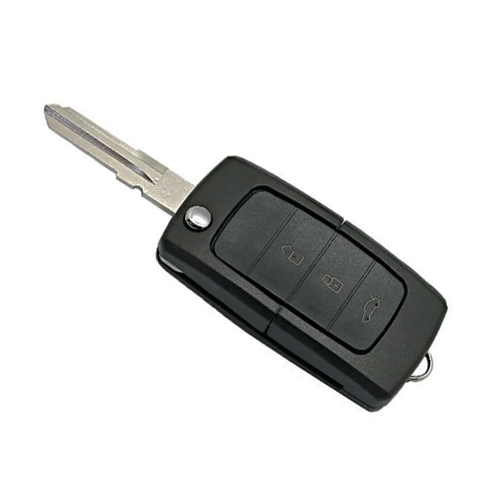 XNRKEY-funda para llave de coche, carcasa para mando a distancia, plegable, 3 botones