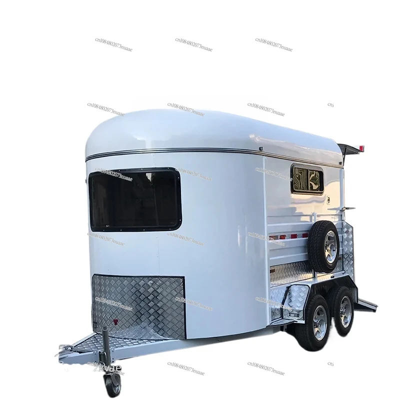 Motorcycle trailer pulling goods trailer double-shaft Ramallah pet closed box trailer can