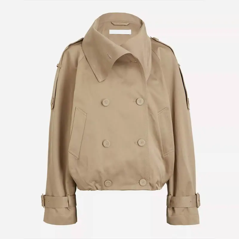 

Women Turn-Down Collar Long Sleeve Jacket Button Solid Casual Jacket