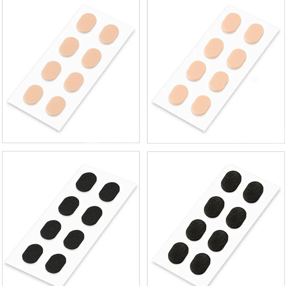 

10pcs Height Increasing Nose Pads 1.5Mm Skin Color Sponge Non-Slip Pads For Glasses Sunglasses Eyewear Adjustable Fit Health