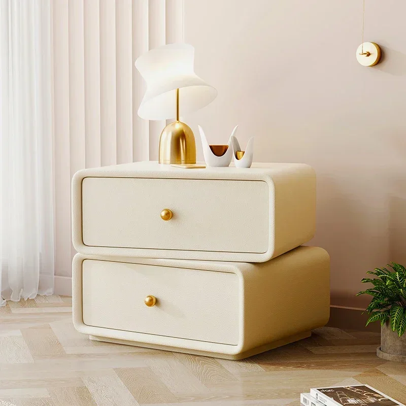 Side Table Bed Room Floating Nightstand Auxiliary Design Bedside End Tables White Coffee Mesas Open Cabinets Nordic Cute Home
