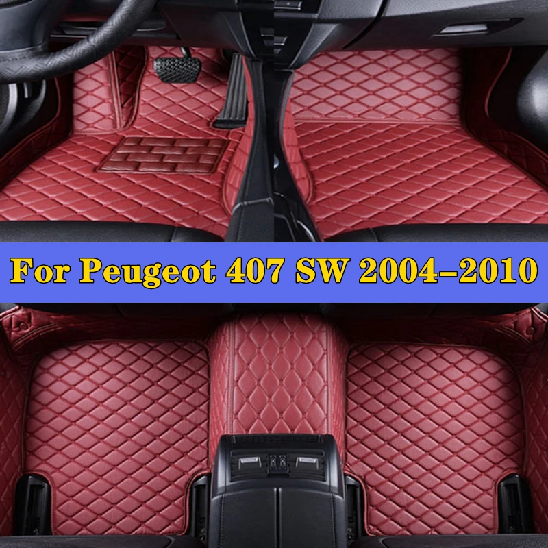 

Car Foot Pads For Peugeot 407 SW 2004-2010 Auto Accessories Protective Pad Car Floor Mats Automobile Carpet Cover Car Mats