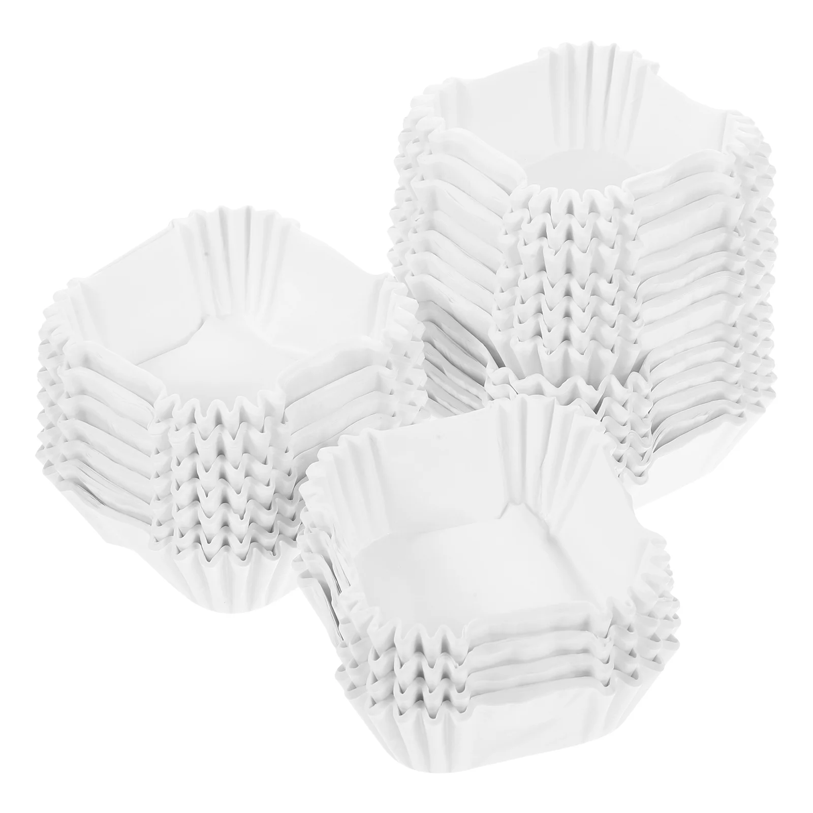 

1000 Pcs Paper Cups Cake Muffin Liners Cupcake Large Square Wrappers White Baking Baby