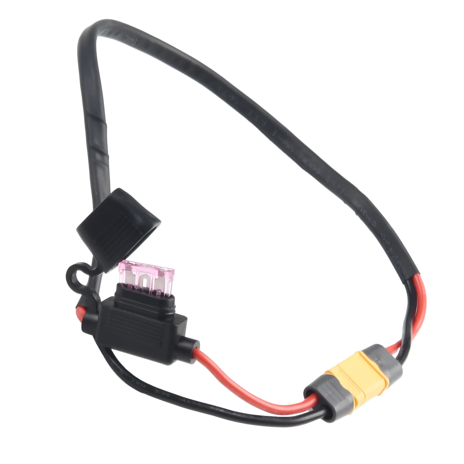 Ebike Lithium Battery Power Cable 14AWG Discharge Wire High Temperature Resistance Controller Fuse Silicone Power Cord