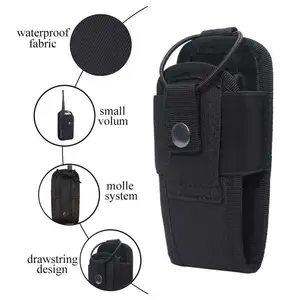 Taktische Walkie -Talkie -Tragetasche, Mollle Radio -Beutelhalter, tragbare Tasche, Outdoor -Jagd, Sport -Tailentasche, Holster Interphone 6 Hauptverkaufsfunkabdeckung - №6