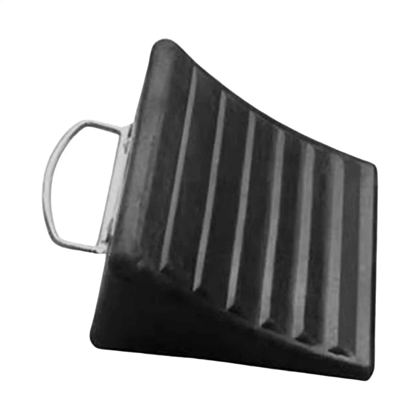 Car Wheel Chock with Ring Parking Brake Block Wheel Stop for Low Floor Vehicles Factories Large Trucks Garages Parking Lots
