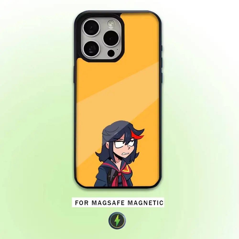 Funda de teléfono Anime K-Kill La Kill para iPhone17,16,15,14,13,12,11 Plus,Pro Max, carga inalámbrica magnética Magsafe
