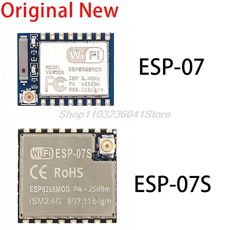 1PCS ESP8266 Serial WIFI Modello ESP-07 ESP-07S Autenticità garantita Modulo IOT