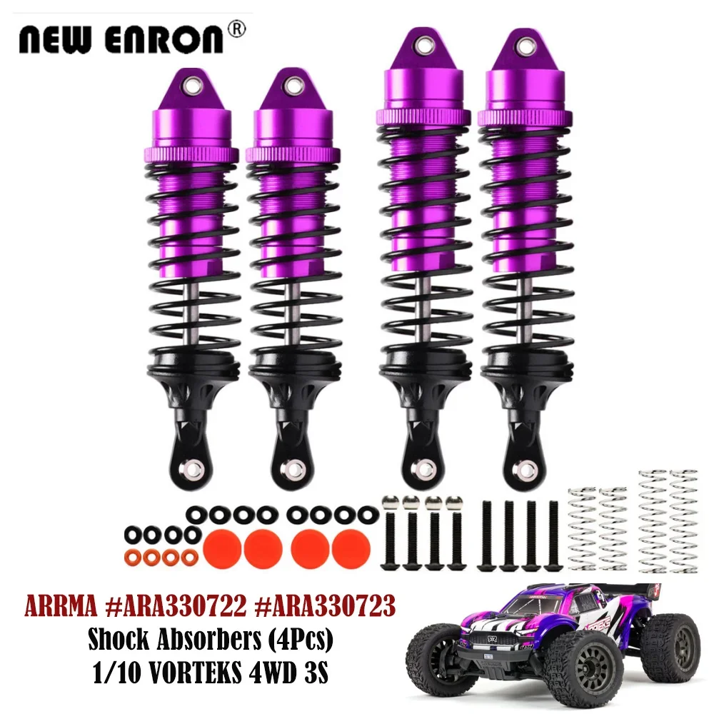 4Pcs Front Rear RC Damper Shock Absorbers #ARA330722 #ARA330723 for RC Car Parts 1/10 VORTEKS 4WD 3S BLX STADIUM TRUCK ARA4305V3