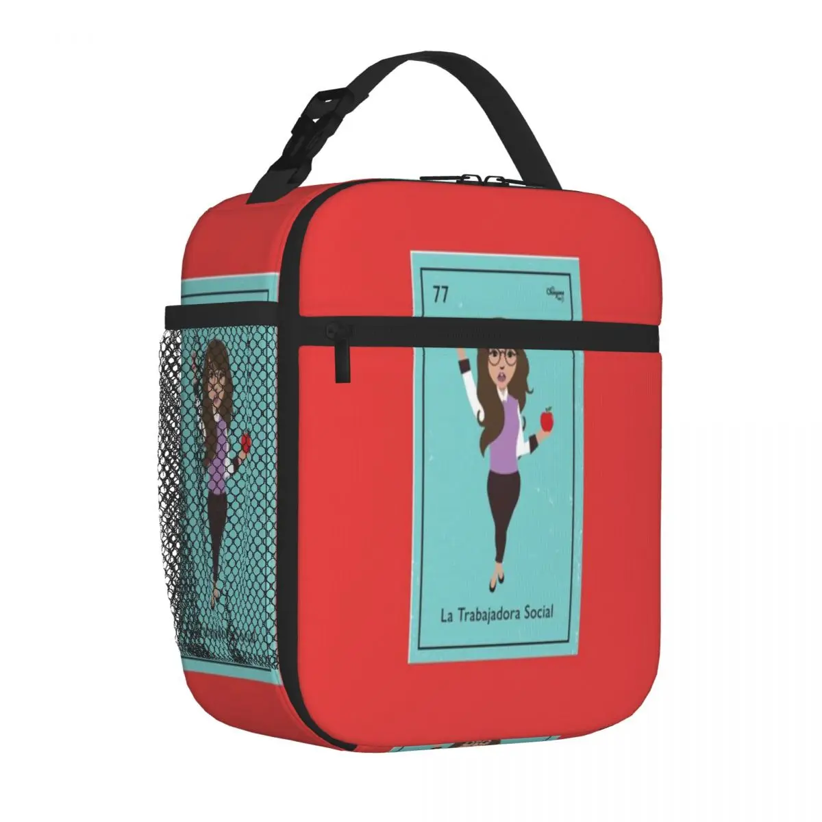 Bestselling La Trabajadora Social Brunette Oversized Compact Lunch Bag Outdoor Picnic Thermal Tote